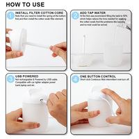 Diffuseur de parfum d'huile essentielle de 220ml Portable Mini pulvérisateur de brume fraîche à ultrasons Led veilleuse bureau chambre humidificateur d'air