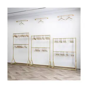 Metal T-shirt/Dress display racks clothes boutique store display stands for clothing shop interior design ideas