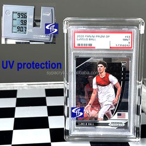 SYP透明防紫外线亚克力分级卡盒，适用于2023帕尼尼普里兹姆橙色冰维克多温班尼亚马新秀，带磁性盖盒 - Product Image 2