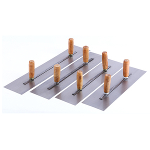 Double manche En Bois de plâtrage professionnelle Écrémage Argile Couteau Tuile nivellement mural Spatule Outil Truelle - Product Image 1