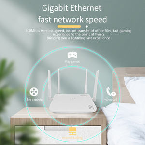 <span class=keywords><strong>Routeur</strong></span> mobile haut débit domestique WiFi6 amélioré avec <span class=keywords><strong>4G</strong></span> LTE 300 Mbps, pare-feu, fonction QoS, blanc - Nouveau produit électronique - Product Image 5