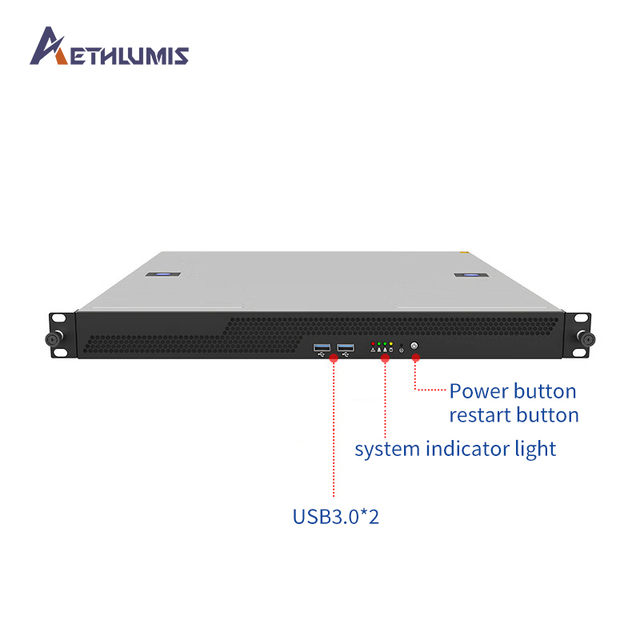 High Performance Intel Xeon E5-2600 V4 1U AI Server Computer 256GB DDR4 RAM NVMe Storage Enterprise 1U Rackmount Host Servers