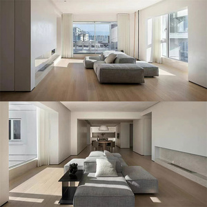Divano Modulare Minimalista Italiano JXT in Tessuto Cashmere di Agnello, Design per Hotel e Casa Vacanze - Product Image 6