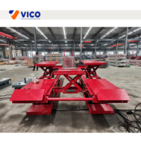 Vico Élévateur à ciseaux pour véhicules, encastré, robuste, à double vérin hydraulique, 6 tonnes, à entraînement électrique, modèle à durée de vie de 10 ans