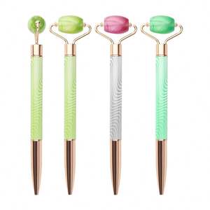 Bolígrafo y Rodillo Facial al por Mayor, Bolígrafo de Masaje con Piedras Preciosas Multicolor, Regalo Promocional con Logotipo Personalizado para Belleza y Oficina - Product Image 2