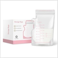 Sacs de conservation du lait maternel en PET de 250 ml, scellage double piste, impression en creux, 120 sacs au total, modèle 001, origine Dongguan, transfrontalier