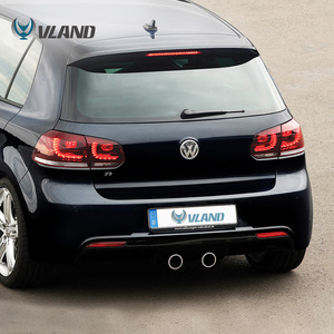 Ensemble de feux arrière <span class=keywords><strong>LED</strong></span> modifiés avec feux de freinage pour Volkswagen <span class=keywords><strong>Golf</strong></span> 6 2008-2013 - Product Image 2