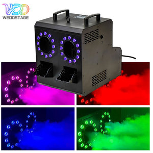 Yeni Sahne Efekti 2000W 2 Delikli DMX512 8CH Çok Renkli Duman Kabarcık Makinesi Uzaktan Kumandalı Su Bazlı Sis 8m Püskürtme Romantik <span class=keywords><strong>DJ</strong></span> - Product Image 3