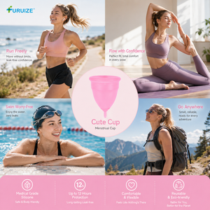 <span class=keywords><strong>Copa</strong></span> <span class=keywords><strong>Menstrual</strong></span> de Silicona Médica Suave de Alta Calidad Personalizada al por Mayor de Furuize, <span class=keywords><strong>Copa</strong></span> <span class=keywords><strong>Menstrual</strong></span> Reutilizable OEM ODM para Mujeres - Product Image 3