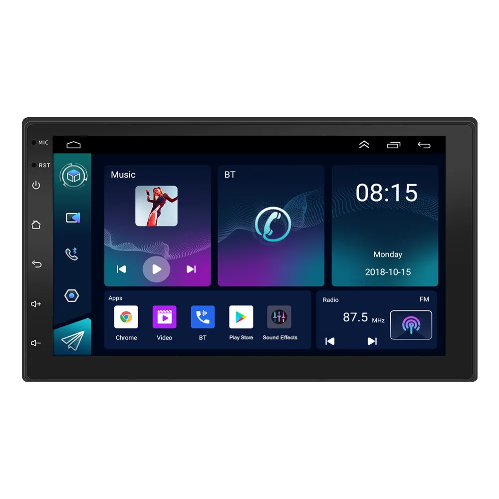 Tragbarer 7-Zoll-Auto-DVD-MP5-Player Touchscreen Android Smart Car Navigation Handy-Verbindung Autoradio-Player