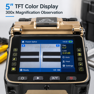 Al-8C Signalfire Fiber Fusion Splicer 6 Motors Auto Focus 6S Fast Splicing Optical Fiber Splicing Machine for SM MM <b>DS</b> NZDS - Product Image 2