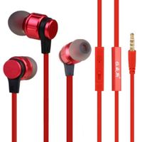 Goedkoopste prijs 1.2M Bedrade Super Bass 3.5mm In-ear Gaming Headset met Microfoon Crack Earbud Handsfree voor Smartphone