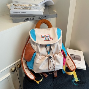 Yachuangxin Outdoor <b>Backpack</b> Oxford Cloth Multi Color <b>Drawstring</b> Closure Hiking Camping Bag All Seasons Use - Product Image 4