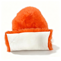 Peau de mouton véritable à poils longs et épais, fourrure frisée, teinte, pour sellerie automobile, canapé, fauteuil et vêtements