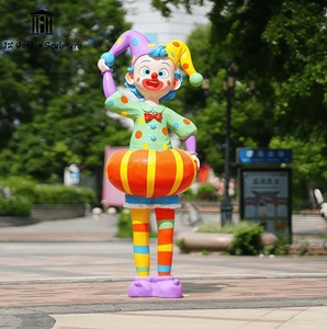 Escultura de <span class=keywords><strong>Payaso</strong></span> de Circo de Fibra de Vidrio para Decoración de Centros Comerciales, Áreas Escénicas y Parques de Atracciones - Product Image 4