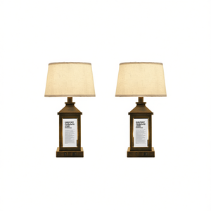 Lampe de chevet moderne à 3 niveaux de luminosité, à commande tactile, avec base en bois de 20,5 pouces et abat-jour en lin, pour salons et chambres. - Product Image 1