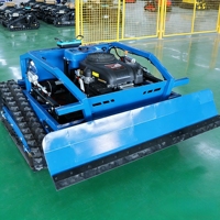 Machine à déneiger robotisée autonome, pousse-neige électrique télécommandé avec pelle, équipement robotique de déneigement