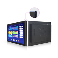 Monitor de Pantalla Táctil Industrial de 10.1 a 32 Pulgadas, PC Todo en Uno con CPU Sin Ventilador N100 J6412, RS232 RS485 para Máquinas Expendedoras HMI
