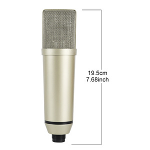 V8S Juego completo Micrófono XLR dinámico U87 Tarjeta de sonido F998 Podcast Transmisión en vivo Reducción de ruido para transmisión en vivo en inglés - Product Image 5