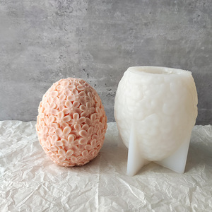 Nouveau pâques 3D boule <span class=keywords><strong>de</strong></span> fleur d'oeuf <span class=keywords><strong>de</strong></span> grande taille bougie moule en Silicone pour bricolage fait <span class=keywords><strong>maison</strong></span> - Product Image 4