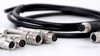 Connecteur de capteur circulaire personnalisé M12 16A IP67/IP68 étanche pour câble automobile mâle femelle 3-8 broches
