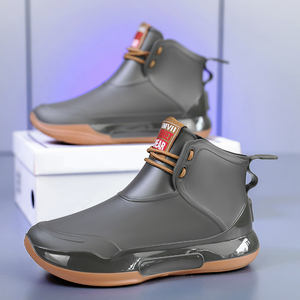 Nuevos Modelos <span class=keywords><strong>de</strong></span> <span class=keywords><strong>Botas</strong></span> <span class=keywords><strong>de</strong></span> Lluvia Cortas para <span class=keywords><strong>Mujer</strong></span>, Impermeables, <span class=keywords><strong>de</strong></span> Invierno/Otoño, con Cordones, Estilo Occidental, Cómodas, Precio Bajo, Tallas 36-44, Personalizables, Zapatos <span class=keywords><strong>de</strong></span> Seguridad para el Trabajo - Product Image 2