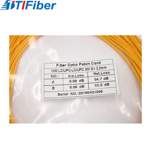 LC/UPC à LC/UPC Simplex 2.0mm 9/125 PVC simple LSZH Low IL 10M 20M cordon de raccordement en Fiber - Product Image 6