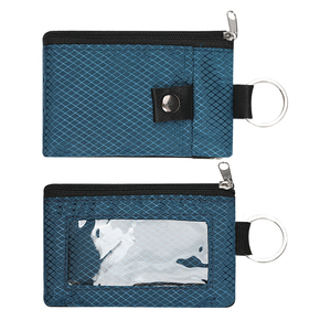 Badge Holder With ID Window Small <b>Wallet</b> Waterproof Anti-Theft Travel Keychain <b>Wallet</b> Men Women Slim <b>Zip</b> Card Lanyard <b>Wallet</b> - Product Image 1