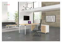 Bureau de direction moderne avec réglage flexible de l'angle, ergonomique, grand bureau de travail pour cadre supérieur, pour bureau.