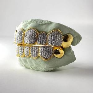 Parrilla Dental Premium de Moissanita con Acabado de Polvo de Diamante en Plata 925, Ajuste Personalizado, Joyería Dental Hip Hop, Pieza de Moda Nupcial - Product Image 4