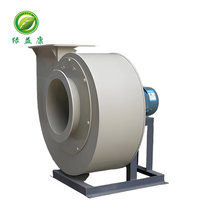 Ventilateur extracteur centrifuge PP anti-acide et anti-alcali, ventilateur de conduit 380V pour le traitement des gaz résiduels