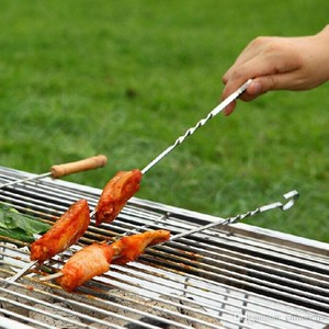 Bolsa plana de <span class=keywords><strong>acero</strong></span> inoxidable barbacoa pinchos <span class=keywords><strong>para</strong></span> barbacoa al aire libre Camping Picnic herramientas de cocina - Product Image 6