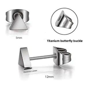 Pendientes de Cartílago Triangulares de Aleación de Titanio Zoryn G23, Joyería Minimalista Personalizada para Perforación de Oreja, Barra de 12mm - Product Image 5