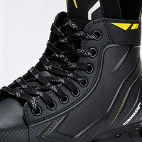 Patins à glace ajustables pour enfants, jeunes et adultes, bottes de patinage chromées, taille hiver 28-45, vente en gros d'usine OEM ODM