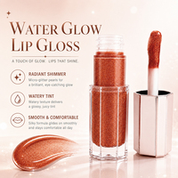 Gloss à lèvres personnalisé OEM, formule propre, cosmétique, paillettes fines, couleur vibrante, fini dewy, gloss à lèvres en marque privée