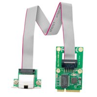 Kartu Jaringan Ethernet Mini PCIe Gigabit RJ45 RTL8111F 1000Mbps Adaptor LAN untuk Sistem Tertanam Server PC Industri