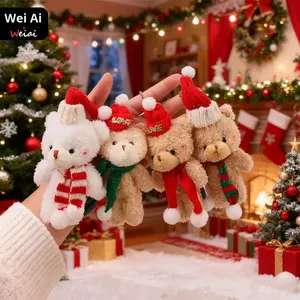 Nuevo oso súper suave juguete de peluche colgante mochila decoración llavero lindo regalo de Navidad con relleno de algodón PP y forro de malla - Product Image 4