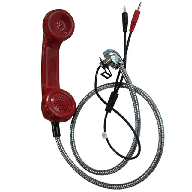 Anti radiation plastic mini handset telephone receiver for mobile phone