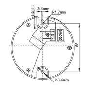 Détecteur de mouvement PIR à montage au plafond de 12 m, interrupteur à capteur de temps et de luminosité réglable pour le contrôle de l'éclairage intérieur