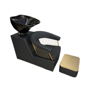 Sillón y <span class=keywords><strong>Lavacabezas</strong></span> Ajustable de Diseño Moderno, Económico y Portátil para Salón de Belleza y Uso en Baño - Product Image 1
