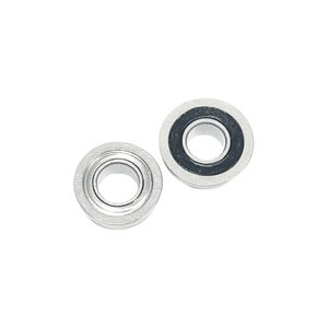 Rodamiento de Bolas de Ranura Profunda de Una Hilera con Mini Brida de Acero Cromado FR133ZZ P0 Precisión C0 Espaciado 3/32 X 3/16 X 3/32 - Product Image 4