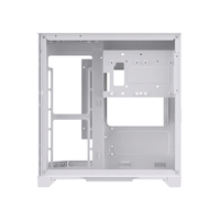 Casing PC Gaming OEM Lovingcool Putih, Kabinet PC Gaming, Casing Komputer MATX, Casing Mid Tower PC dengan Kaca Temper
