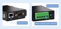 Waveshare RS232 485 422 KE ETH B -SKU-24759, Server Serial Pemasangan Rel, Modul Ethernet RS232/485/422 ke RJ45