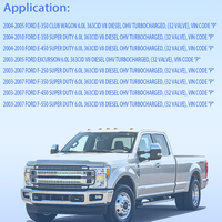 Junta de Culata de Cilindro de Motor Compatible con Ford E-350 E-450 F-250 F-350 F-450 F-550 6.0L V8 2003-2010 OE 26374PT 4C3Z6051EA