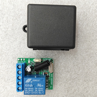 Módulo Receptor de 433 MHz, Interruptor de Control Remoto Inalámbrico de 433 MHz, Relé de 1 Canal y 12 V CC para Transmisor de Código de Aprendizaje