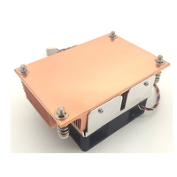 COOLSERVER LGA2011 CS-2011-2U3C-N Refroidisseur de processeur pour serveur Boîtier d'ordinateur silencieux Ventilateur en cuivre et aluminium à double roulement à billes Radiateur 125W