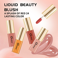 Kosmetik Contour Liquid Blush Stick Highlighter Custom Lip Cheek Tint Rebranding Vegan Maquillaje Rias Wajah OEM/ODM Alami