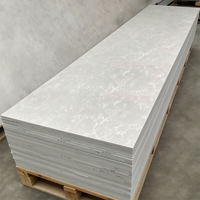 Panneau de pierre artificielle acrylique, surface de projet à jointure sans couture