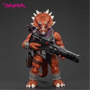 JOYTOY TMNT - Triceraton <span class=keywords><strong>Soldat</strong></span> d'infanterie, figurine articulée <span class=keywords><strong>à</strong></span> l'échelle 1/18, modèle de collection, figurine miniature, statue de personnage - Product Image 2