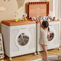 Caja de Almacenamiento de Plástico Transparente para Ropa y Ropa de Cama, Plegable con Ruedas Universales, Capacidad de 150L, Ecológica y Duradera